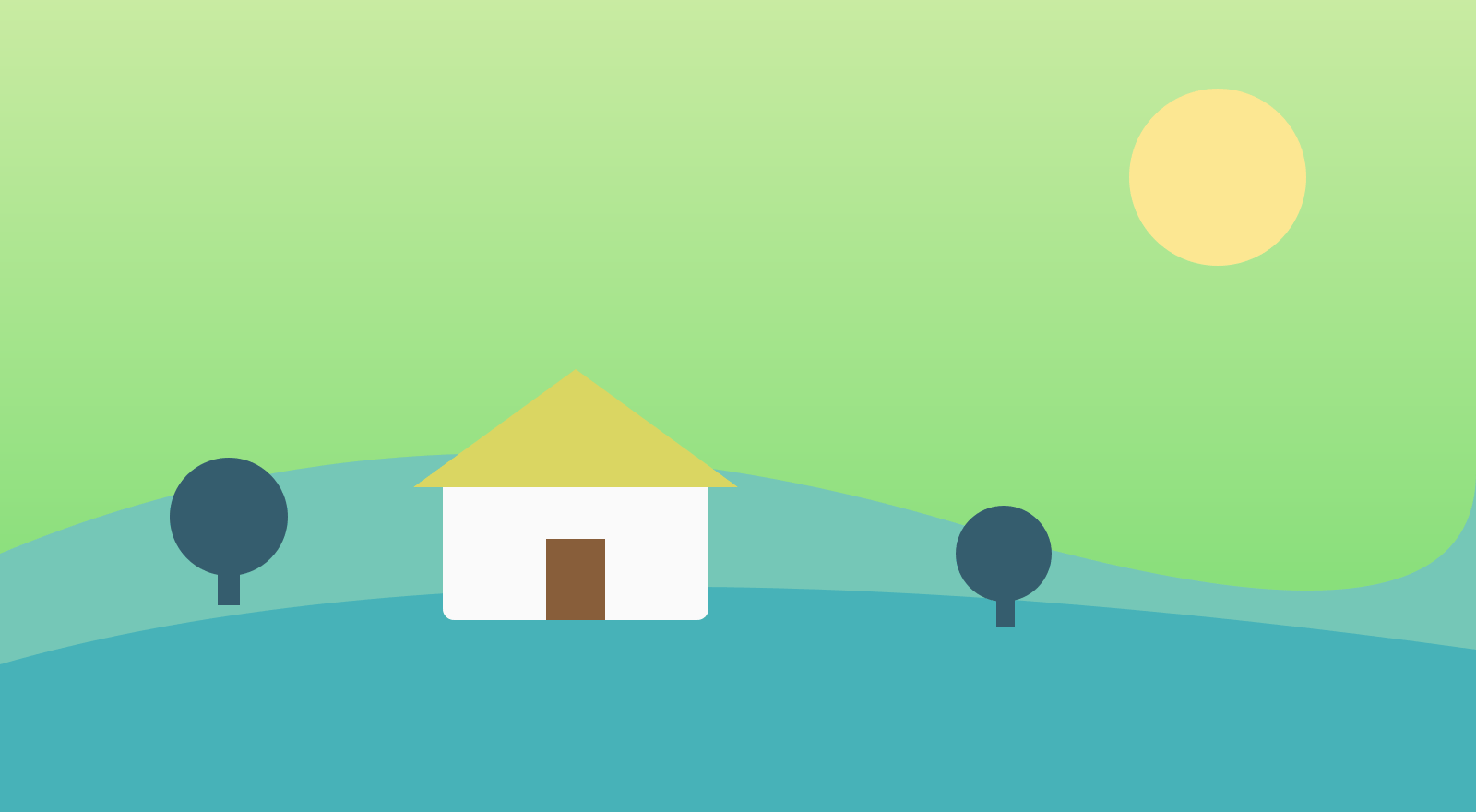 Demo illustration of Olive Grove Cottage, view 3