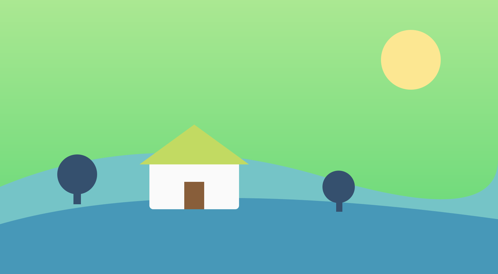 Demo illustration of Olive Grove Cottage, view 4