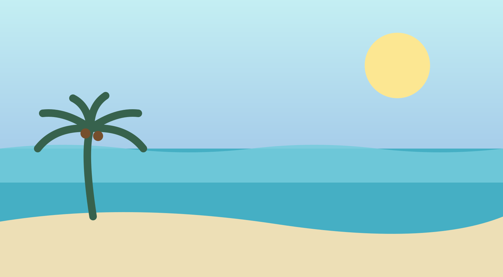 Demo illustration of Palm & Tide Bungalow, view 1