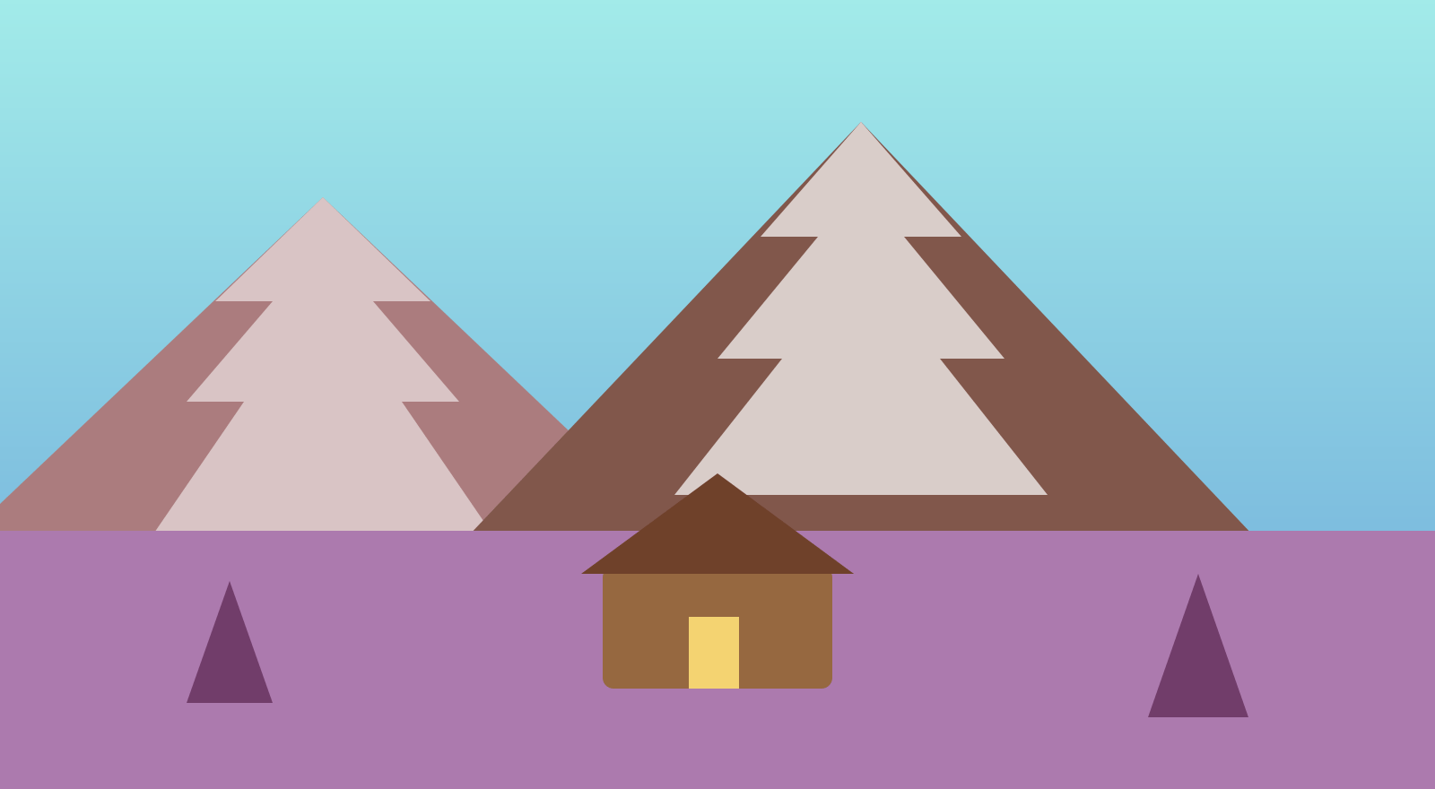 Demo illustration of Cedar & Pine A-Frame, view 3