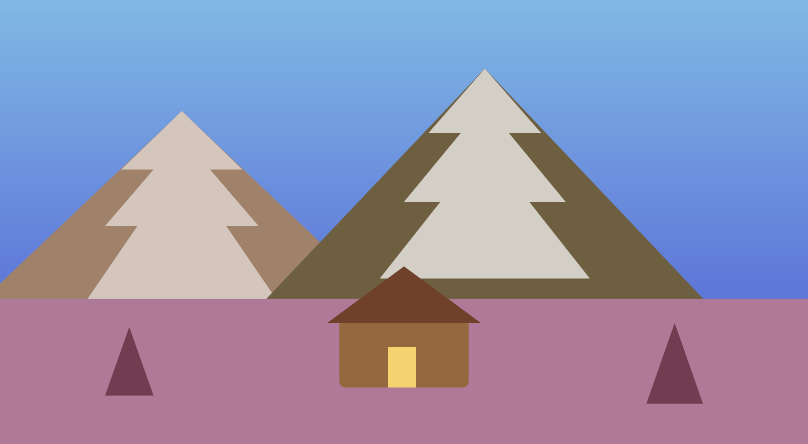 Demo illustration of Cedar & Pine A-Frame, view 5